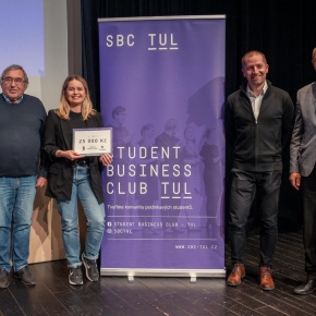 2023 - Finále Start-Up TUL - |
    Na 2. místě se umístila Sára Šindelářová se svým projektem Půjčovník. Může se těšit z výhry 25 000 Kč.