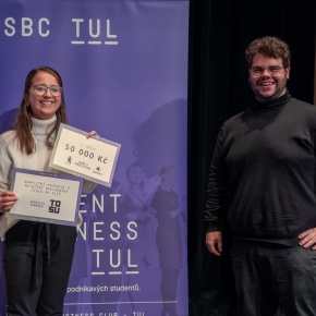 2023 - Finále Start-Up TUL - Tereza Nalezená (1. místo, Salát na střeše) se také může těšit na kompletní produkci a natočení reklamního videa od spoleřnosti TOSU.cz.